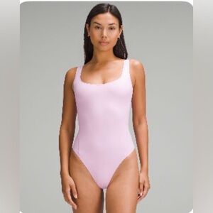 NWT - Lululemon Nulu Square-Neck Sleeveless Bodysuit  - Vista Pink